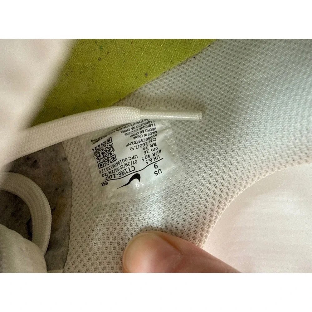 Nike Air Force 1‎ Crater Womens 9 Summit White Excellent CT1986-100 Sneakers